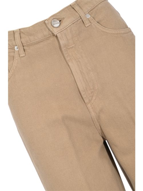 Pantalone Bessie loose in bull di cotone Noce DONDUP | DP784 BF0018D PTD733